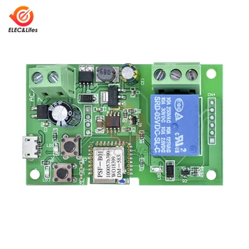 

DC5V/ 7-32V eWelink Smart WiFi Switch Relay Module Timer Wireless Remote Control Inching/Self-Locking For Alexa Google home