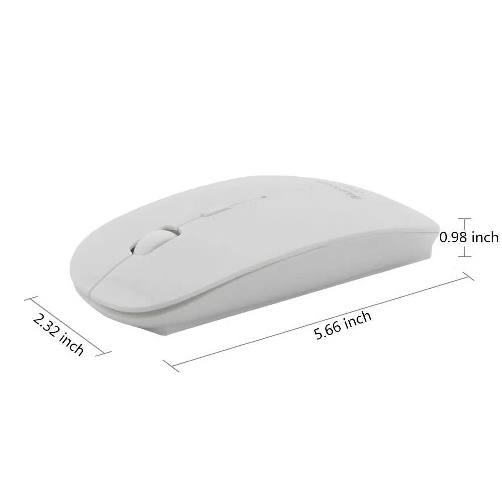 Ультратонкая Беспроводная оптическая мышь Bluetooth для игр Mause 1600DPI компьютерные