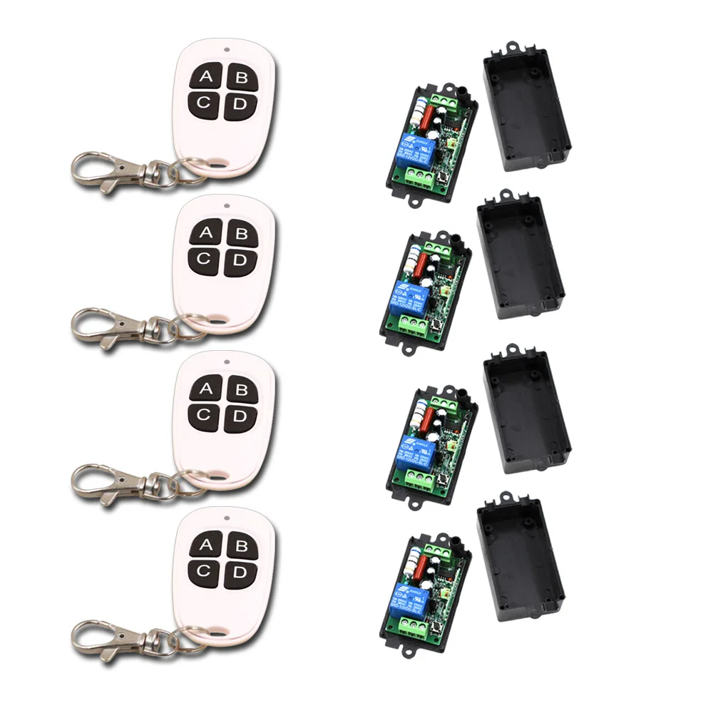 Best Quality 4Key RF Wireless Remote Control Light Switch 4 Remote