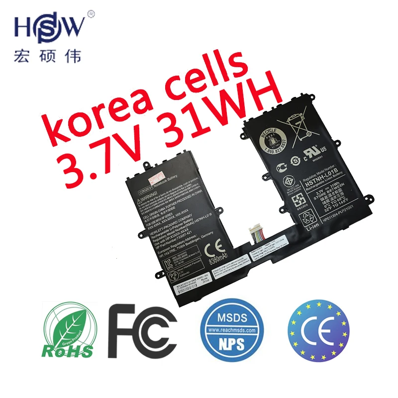 HSW ноутбука Батарея для hp 740479 001 CD02031 HSTNH L01B HQ TRE 71004 батареи Omni 10 Батарея|battery for hp|laptop