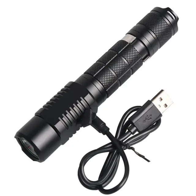 Ultra Bright LED Handheld Flashlight USB Charger 1100lm Light with