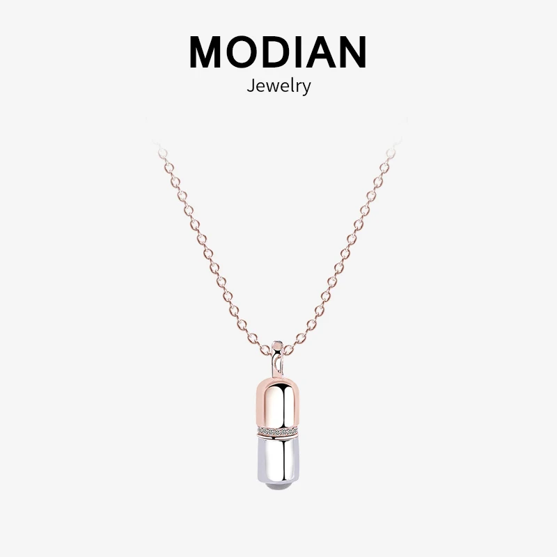 

Modian Sexy Bullets Short Necklace for Women Rose Gold Color Chain Link Choker Necklace 2019 New Female Fashion Party Jewelry