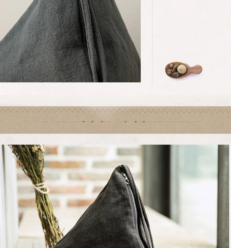 EUMOAN Пинцет сумка, художественный треугольник Ретро Холщовая Сумка, ручная женская сумка для отдыха