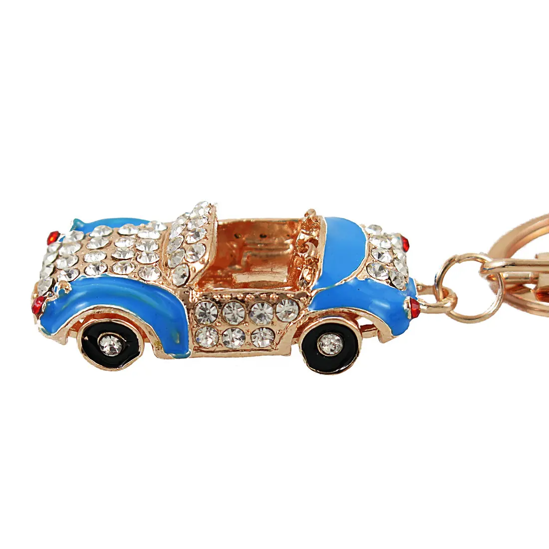 

Rhinestone Car Keychain Keyring Fashion Simulation Model Crystal Car Keychain Rings Holder for Women Creative Gift Jewelry