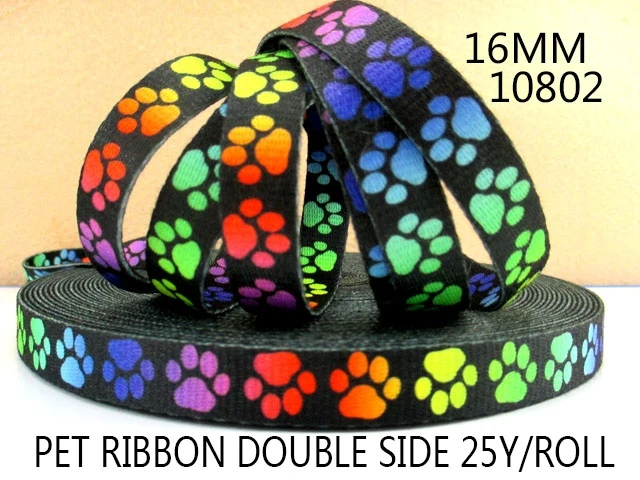 

(5yds per roll) 5/8"(16mm) Pet high quality printed double ribbon 5 yards,DIY handmade materials,wedding gift wrap,5Yc1365