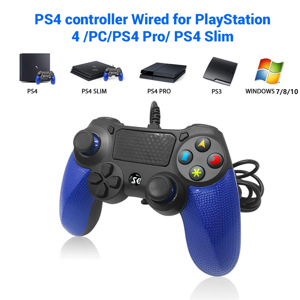Проводной игровой контроллер для PS4 Sony Playstation 4 DualShock вибрирующий джойстик
