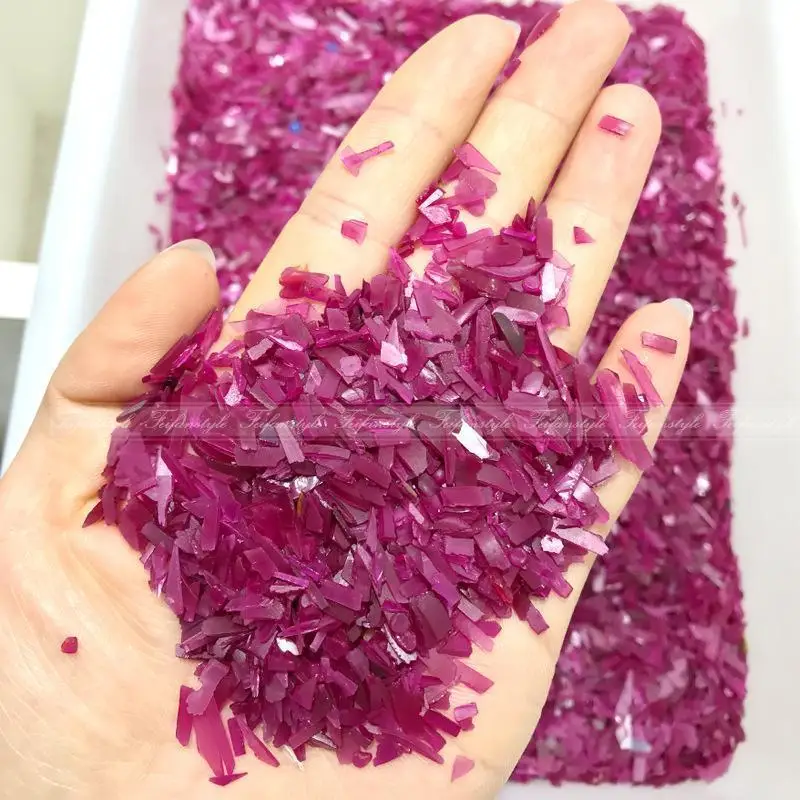 50g Natural Long Diamond Jade Ruby Crystal Stones Gravels Reiki Healing