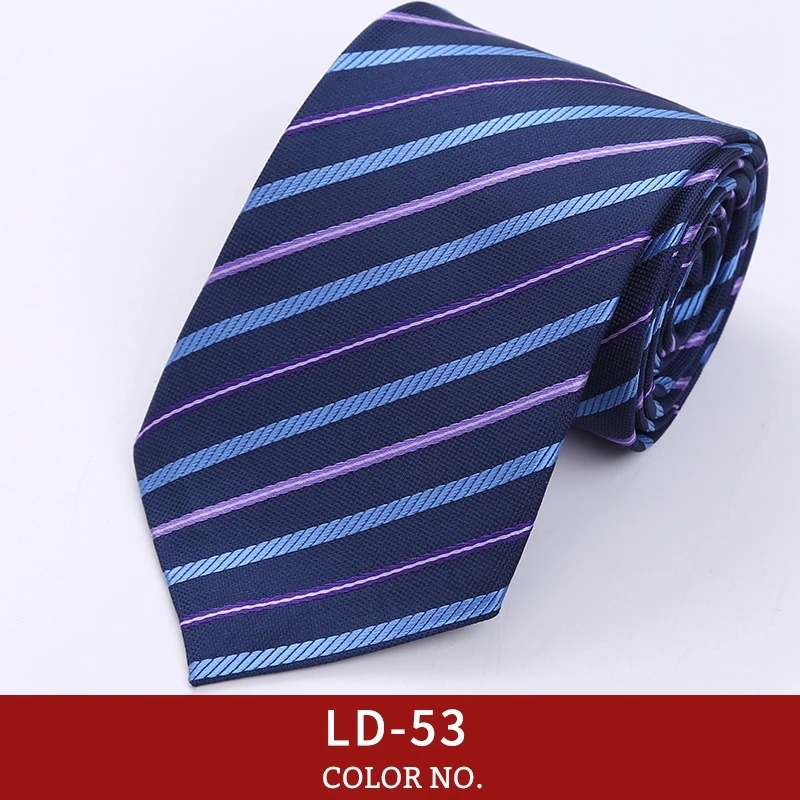 Классический мужской деловой формальный свадебный галстук 8 см в полоску, модный галстук-рубашка, аксессуары для одежды, Мужская официальная одежда, галстук для делового костюма
