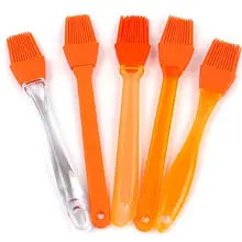 Кухонные Кондитерские инструменты для барбекю, цветные кисти с силиконовым напылением, щетка для выпечки, щетка для бутылки с маслом, 6 шт./партия
