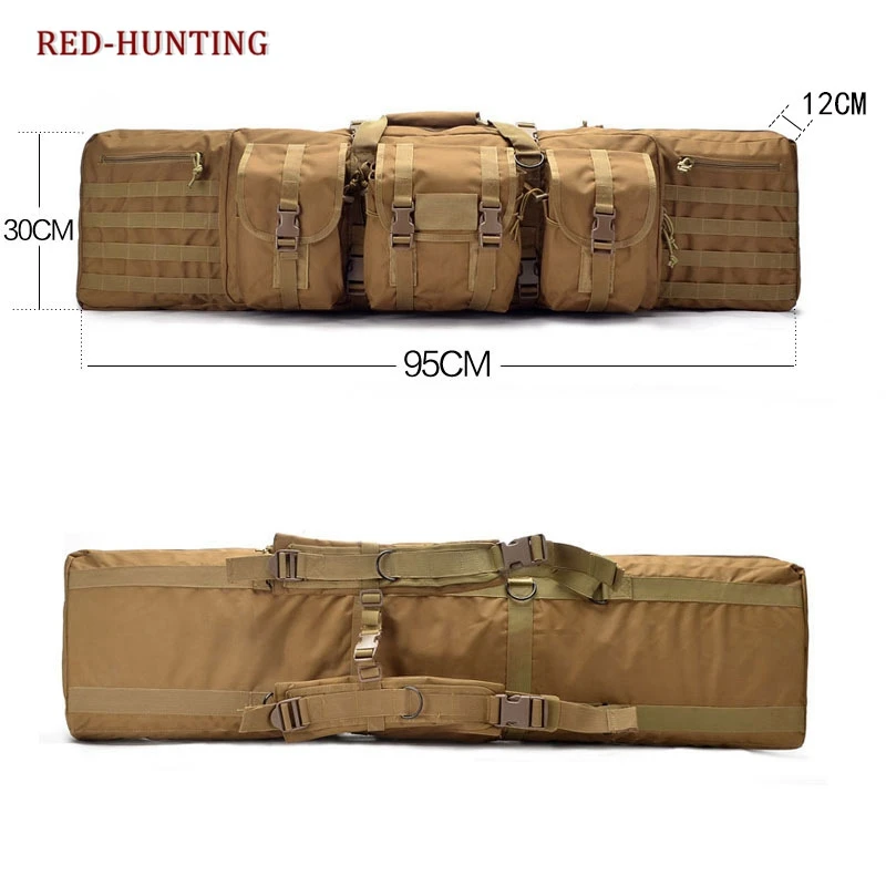120 см тактический мягкий чехол для оружия с оптикой два пистолета и патронов Molle Rifle сумка рюкзак