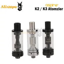 Aspire K2 Tank 1.8ml/ K3 Tank 2.0ML Fit Evod Battery Head Atomizer For Electronic Cigarette Aspire K2/K3 Kit