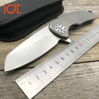 

LDT F3 Tactical Folding Blade Knife TC4 Handle D2 Blade Bearing Flipper Hunting Knife Pocket Camping Survival EDC Tool