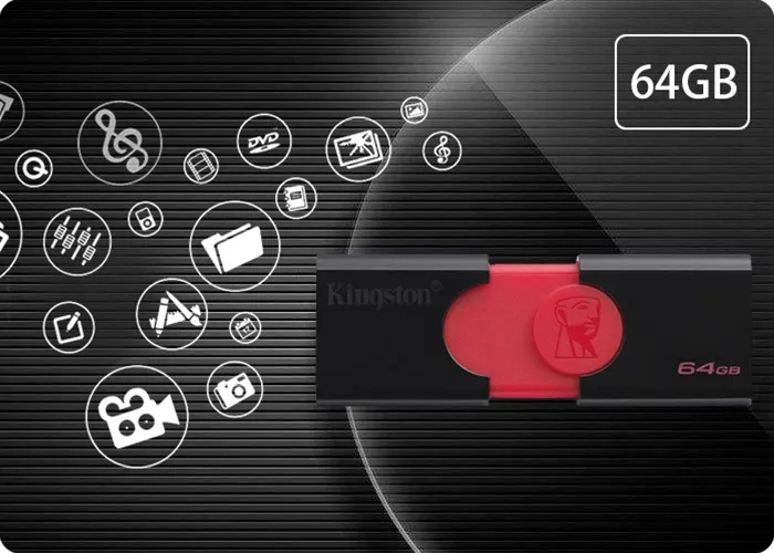 Kingston USB Flash Drive 16GB 32GB 64GB 128GB 256GB Flash Disk USB 3.1 3.0 Pen Drive Plastic Sleek Memory Memorias Disks DT106 (3)