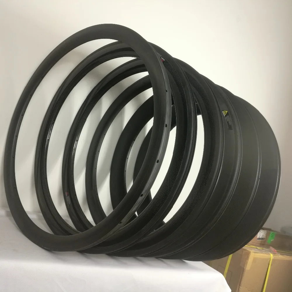Clearance free shipping 700C carbon rims 20mm 30mm 35mm 38mm 45mm 50mm 55mm 60mm 88mm clincher carbon rim 700C bicycle rims 8