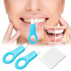 Отбеливание зубов устные комплект зуб средство для отбеливания зубов щетка для очистки безопасный медицинская салфетка от сигареты