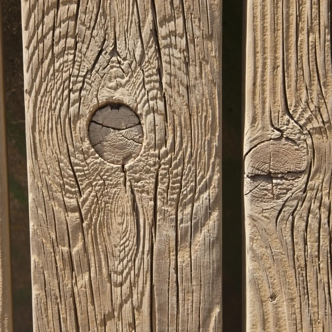 Knots In Planks Of Wood Poster Print (18 x 12)