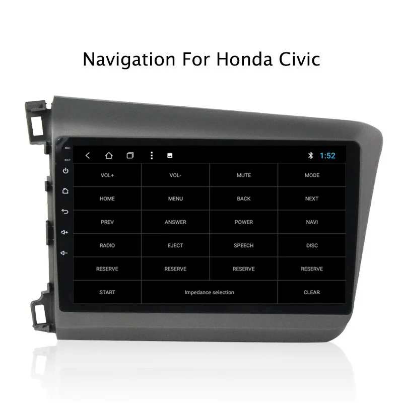 Excellent NAVITOPIA 9inch 2G RAM 32G ROM Android 8.1 Vehicle Car DVD Multimedia GPS Navigation for Honda Civic 2012 2013 2014 2015 7