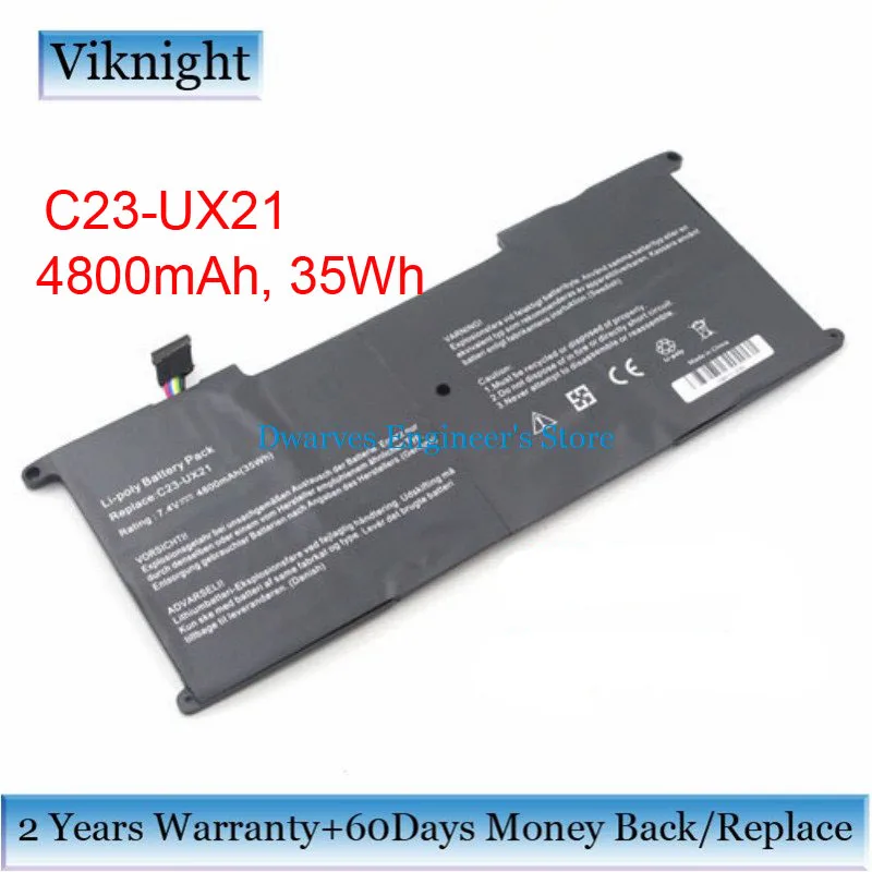 Литий полимерный аккумулятор для ноутбука Asus UX21 Ultrabook UX21A UX21E ультрабука C23 4800 мАч