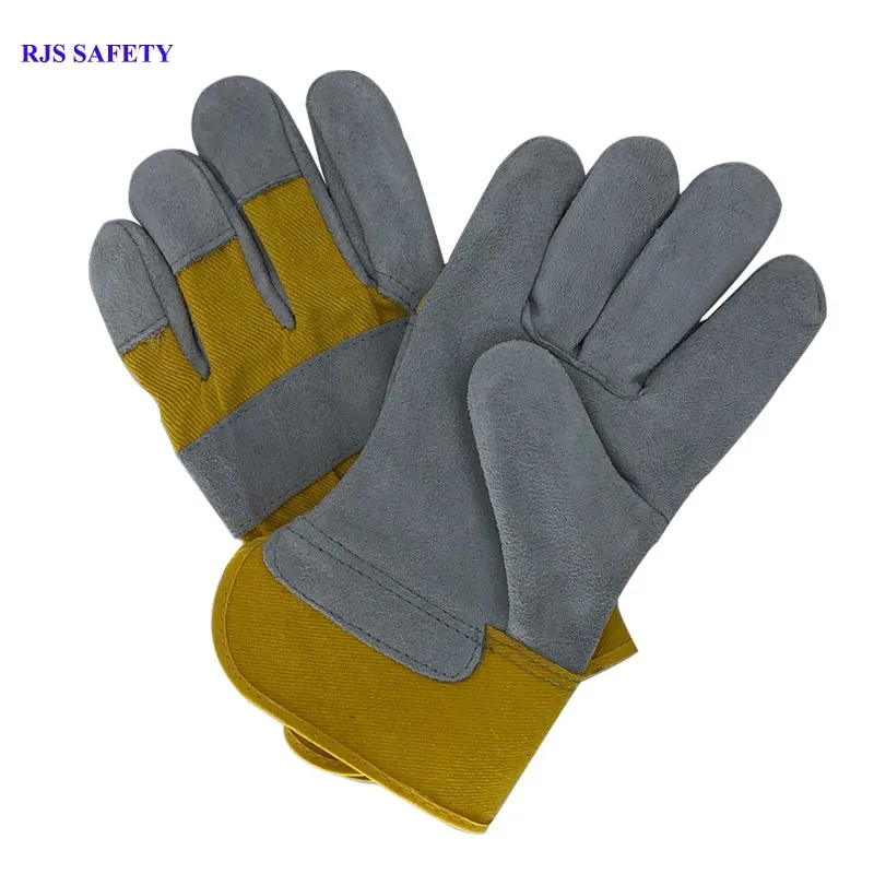 Segurança do Trabalho Luvas de Couro dos Homens do Couro Luvas de Trabalho de Soldagem Protetor Segurança Esportes Moto Desgaste-oposição Glovesng7016 Rjs 7 SEGURANÇA do Trabalho Luvas de Couro Dos