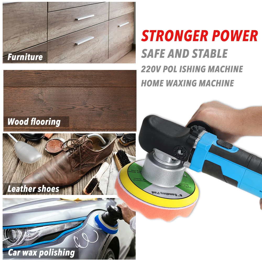 

680W Variable Speed Dual Action Car Polishing Sanding Machine Shock Polisher Sealing Glaze Waxing Machine 220V-240V Power Tools