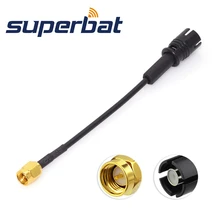 Superbat DAB+ FM AM Автомобильная цифровая радио антенна-преобразователь RAST II к SMA Штекер кабель адаптера для антенны 10 см Европейский автомобиль