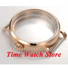 Parnis 46 мм подходит 6497 6498 механизм розовое золото нержавеющая сталь чехол для часов C21
