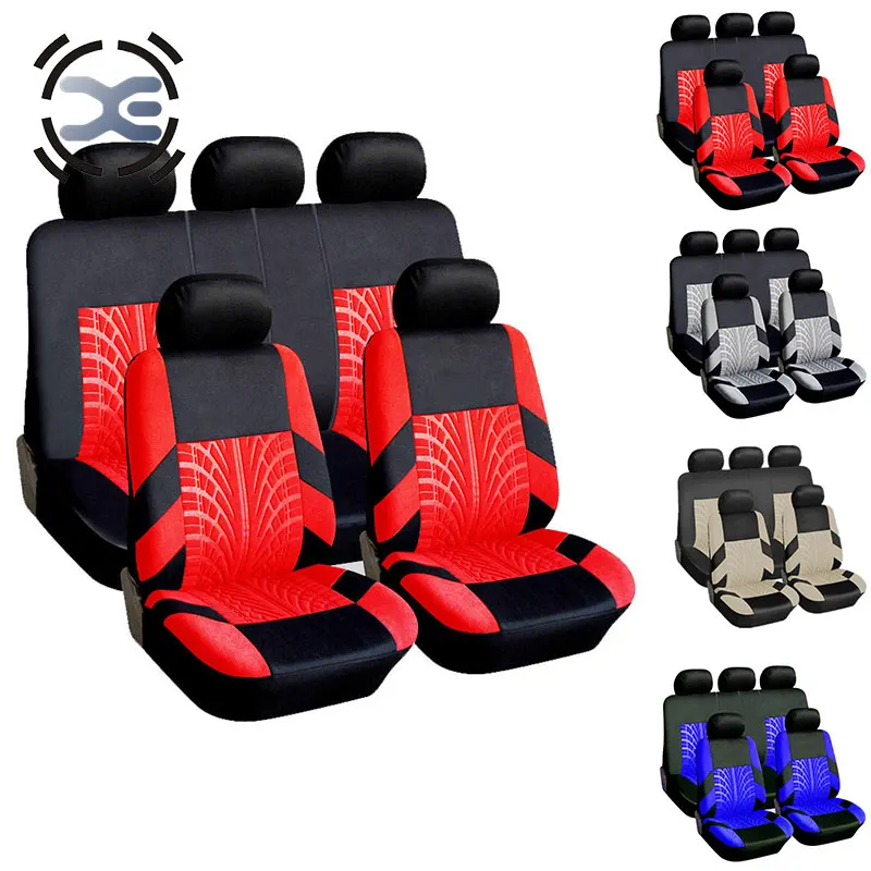 

5 Seats Cloth Art 4 Colors Car Seat Cover Universal Fit Most Protects Seats From Wear Automobiles Interior Accessories T225