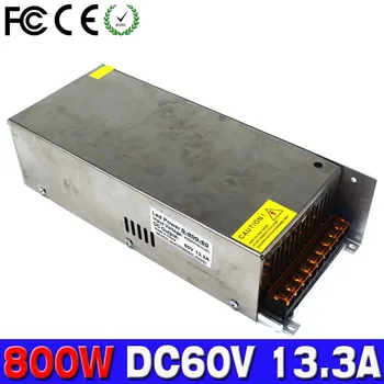 

Single Output dc60V Switching power supply dc 13.3A 800W Power Adapter driver transformer ac220 for Stepper CNC CCTV machine