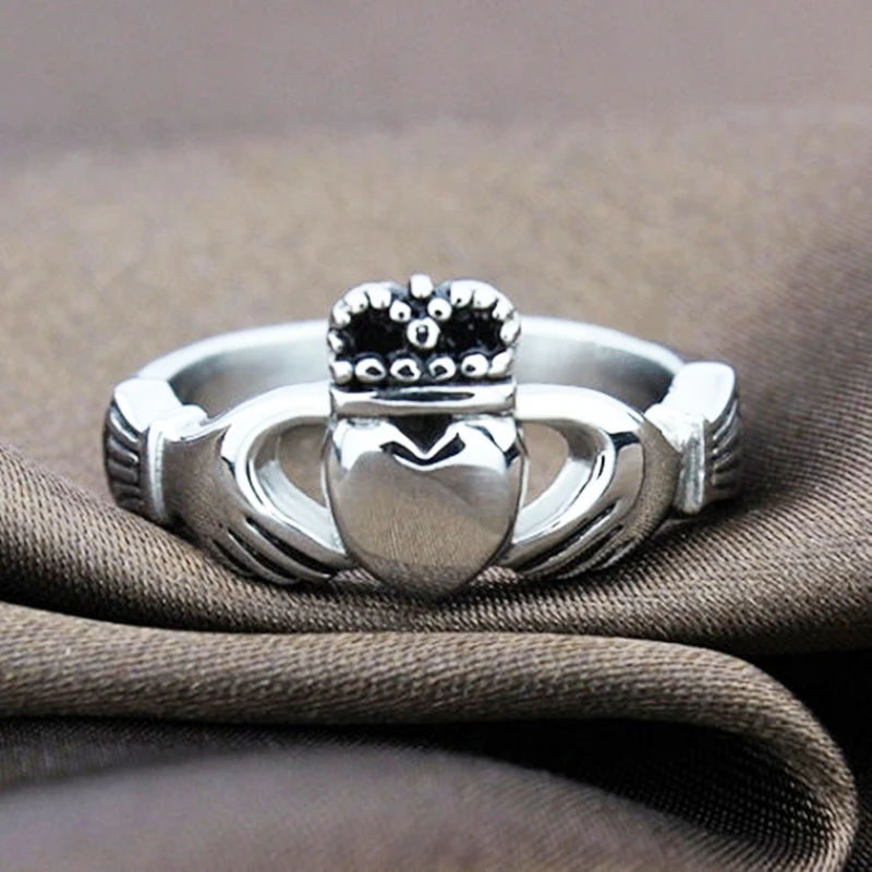 Прямая поставка кольцо Claddagh посеребренные кольца для женщин 17 #20 # можно выбрать