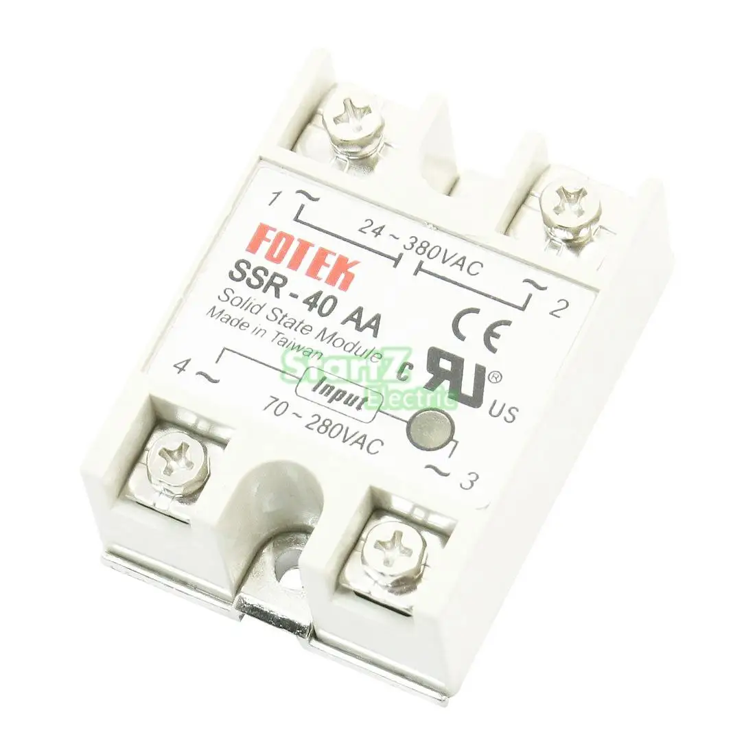 

1pcs SSR-40AA 40 AA Solid State Relay Module 80-250V AC Input 24-380VAC 40A