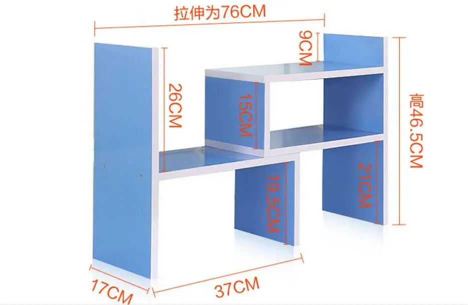 Best Three transform styles bookcase Desk bookshelf Office Portable storage shelf