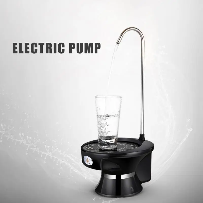 

Wireless Bottled Water Pump Chargeable Automatic Water Absorber Electric Water Pump Stainless Steel Outlet Pipe