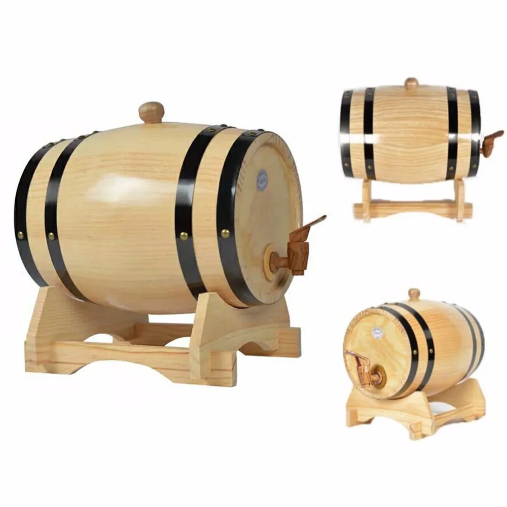 5L Oak/Timber/Wooden/Wine Barrel Beer Whiskey Rum Brewing Port Kegs