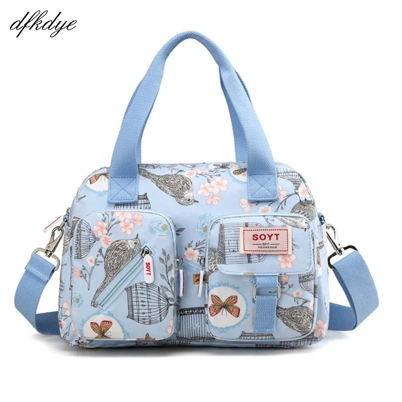

Nylon Designer Women Shoulder Bags Famous Brand Fashion Simple Grils Handbags Messenger Bags Printed Flowers Crossbody Bags