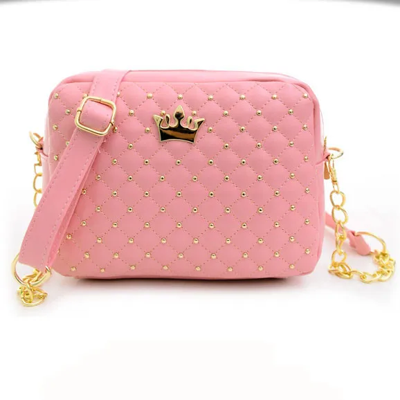 

European Fashion Female Square Bag 2019 New Quality Women's Designer Handbag Rivet Lock Chain Shoulder Messenger bags #N
