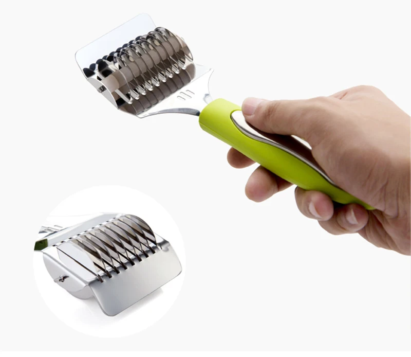 TUUTH Noodles Cut Knife Non-slip Handle Pressing Machine Kitchen Gadgets Spaetzle Makers Manual Section Shallot Cutter A4