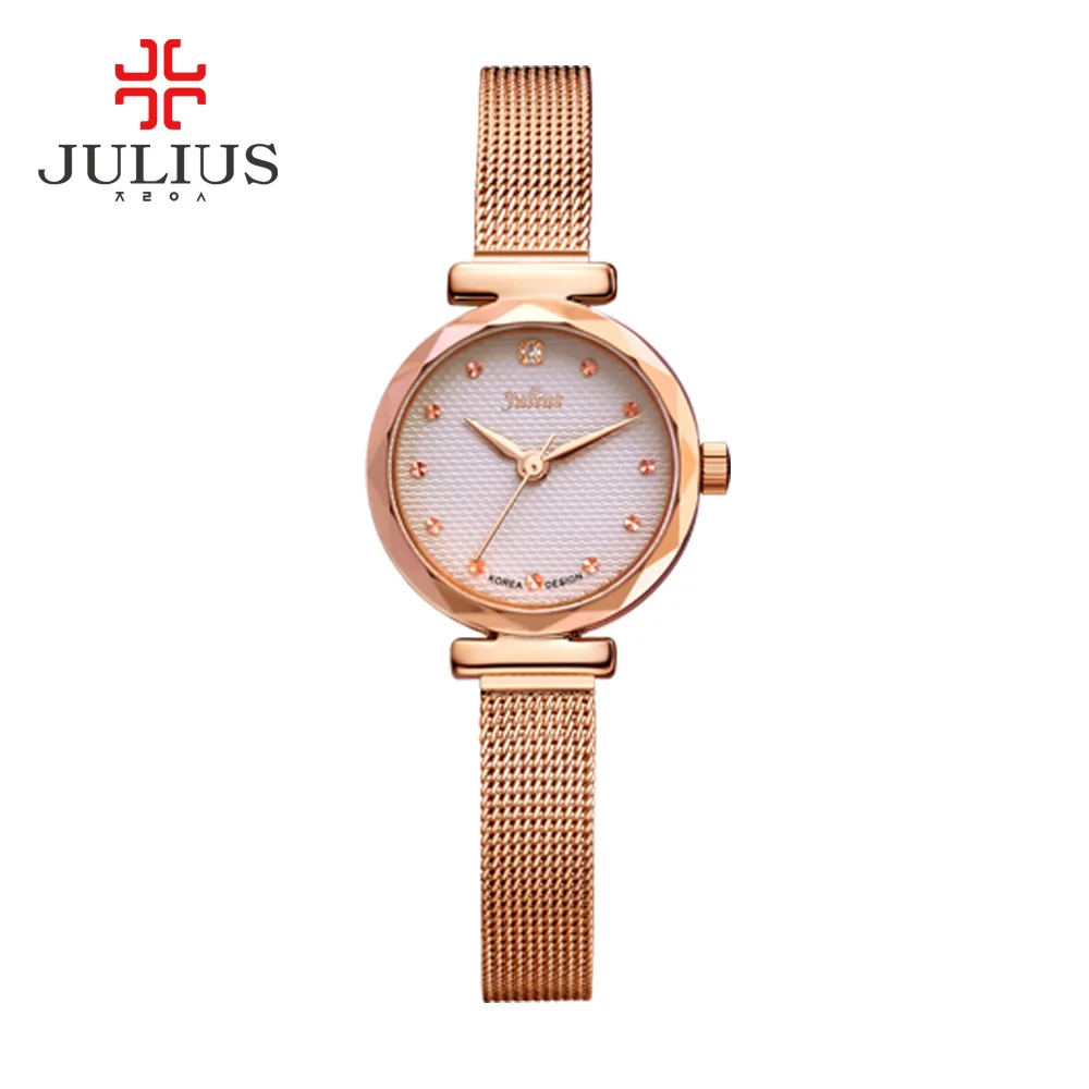 

New Women's Watches Waterproof Resistant JULIUS Reloj Mujer Bayan Kol Saati Simple Stainless Steel Montre Homme Marque De Luxe