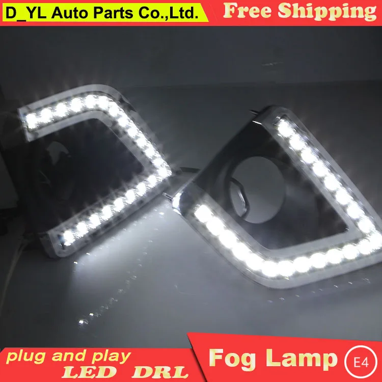 

Car Styling Daytime Running Lights for Toyota Corolla LED DRL 2014-2016 LED Fog Light Front Lamp Automobile Accessories.
