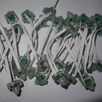 

DC5V UCS1903 LED smart string,addressable,with all WHITE wire,IP68 rated;epoxy resin filled;50pcs a string