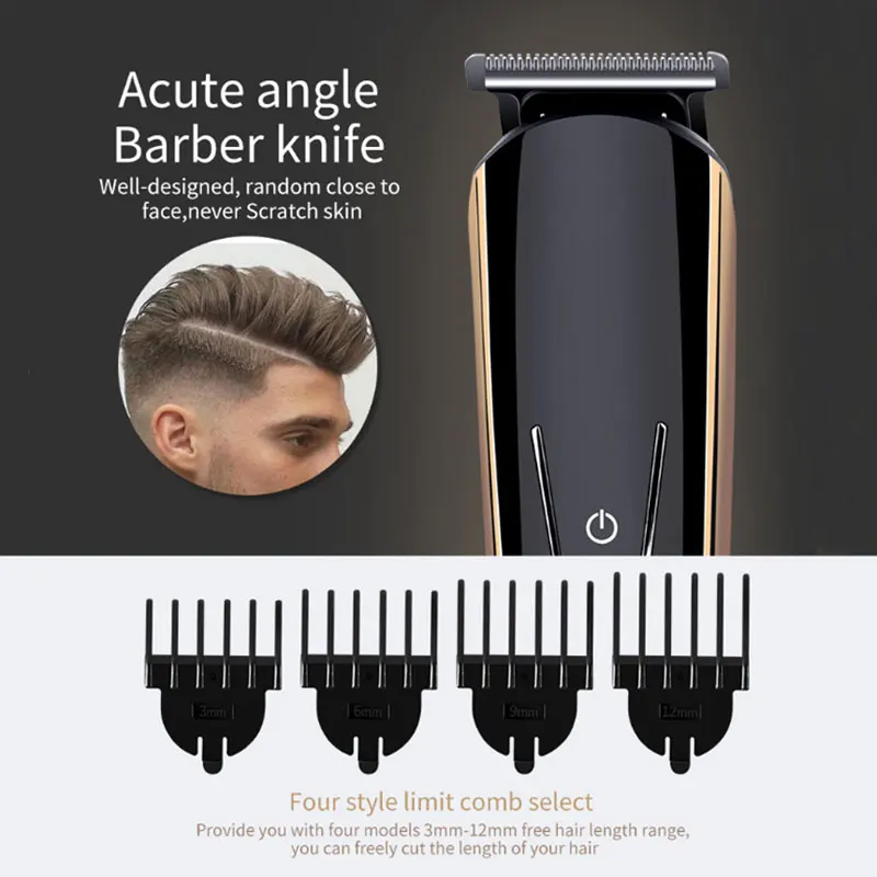 Kemei 5 в 1 электрическая машинка для стрижки волос моющийся триммер для волос в носу электробритва триммер для бороды Регулируемый станок для бритья волос 43D