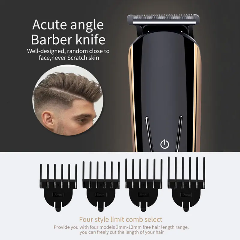 8 In 1 Men's Precision Hair Trimmer Hair Clipper Shaver Body Groomer Beard Stubble Trimer Face Shaving Machine Head Trimming 40D