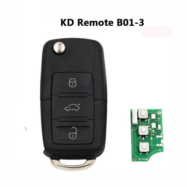 

RIOOAK B01 KD Remote Control Key 3 Button Style B Series For KD900+ URG200 Keydiy Key Programmer Machine for VW B01-3