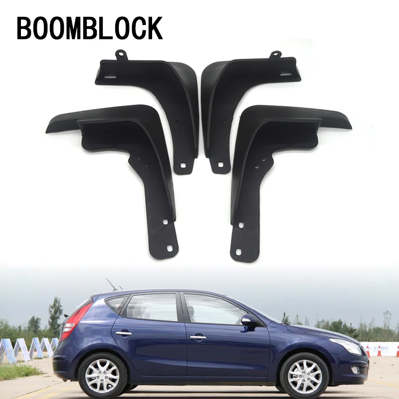 

BOOMBLOCK 1Set Car Front Rear Mudguards For 2007 2008 2009 2010 Hyundai i30 i30cw i30 Touring Accessories Mudflaps Fenders