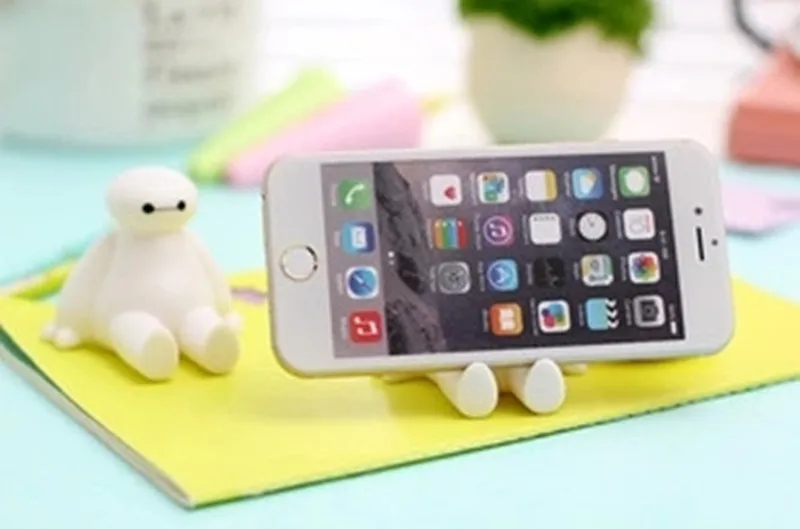 

new the cartoon soft white mobile phone mobile phone seat bracket lazy general bracket plate support for iphone8