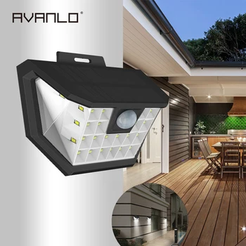 

Solar Lights LED Motion Activated Wall Light Bright Waterproof Wireless Security Outdoor Lighting With Motion Sensor IP65