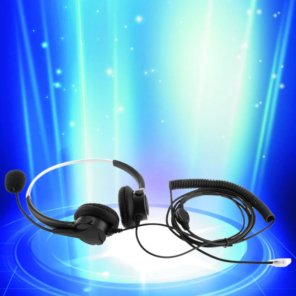 Image new 4 Pin Call Center Corded Operator Telephone Headset High Quality Headphones with Microphone