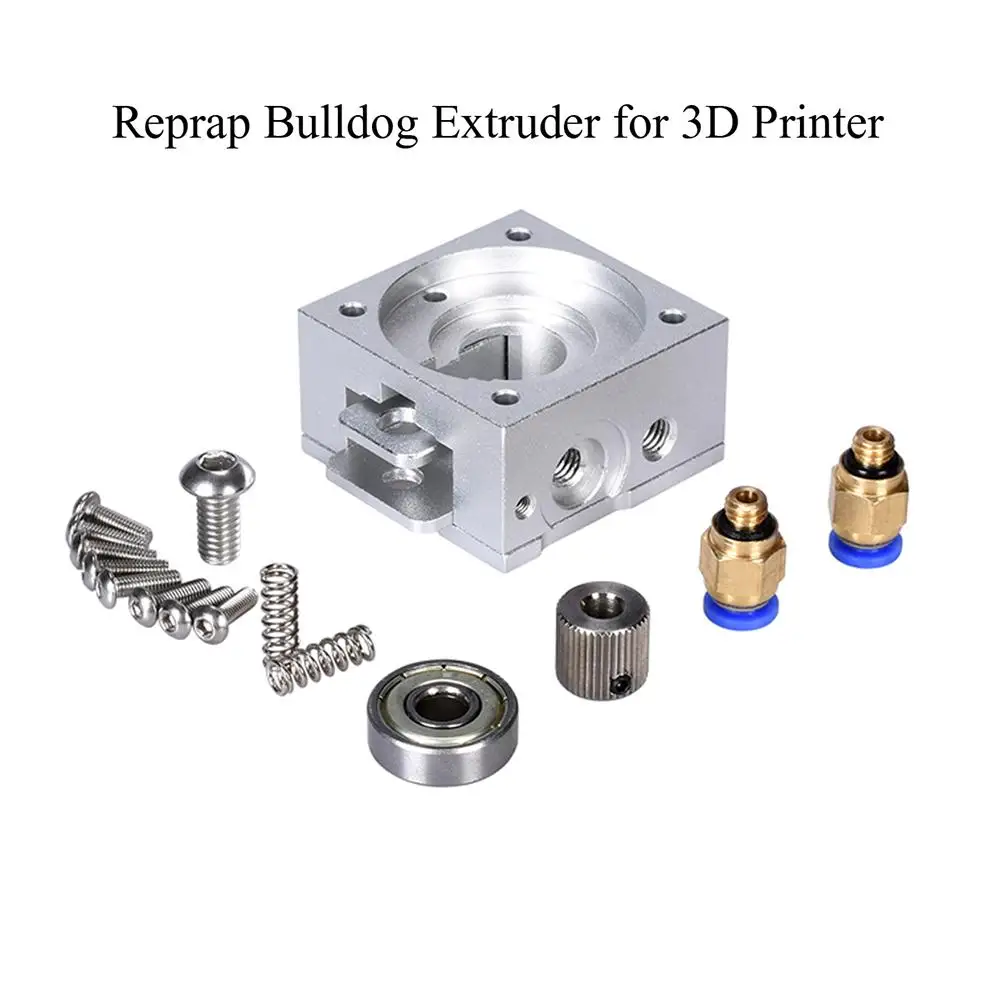buy HOT Reprap Bulldog All Metal Extruder 1.75mm 3mm DIY Parts for J Head MK8 3D Printer