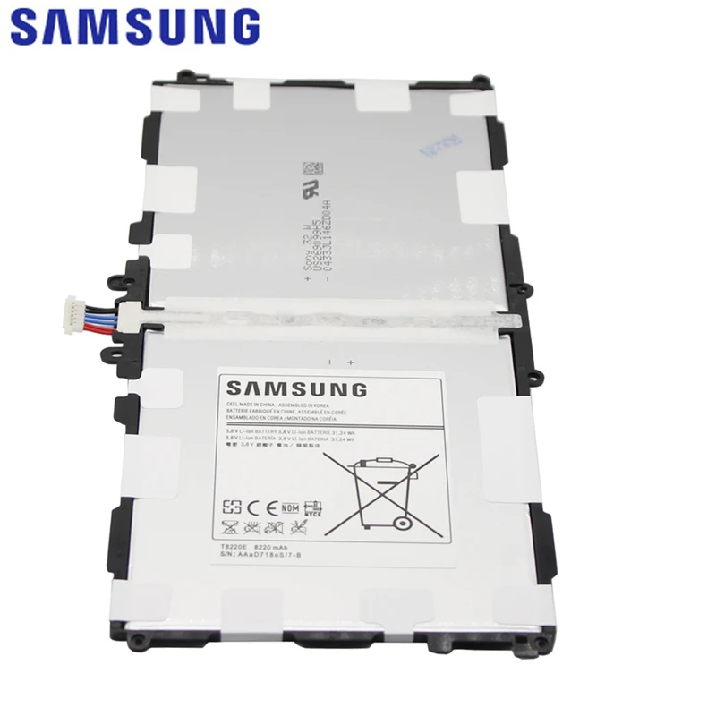 Samsung планшет Батарея 8220 мА/ч, T8220E для samsung GALAXY Note 10,1 вкладка Pro 10,1 P600 P601 P605 SM-P607 SM-T520 SM-T525