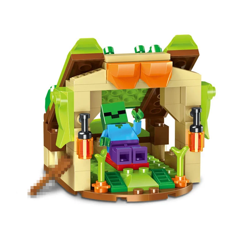 

New MY WORLD Figures DIY Minecrafted Building Block Bricks Set Educational Toys for Children Compatible With Legoing Minecrafted