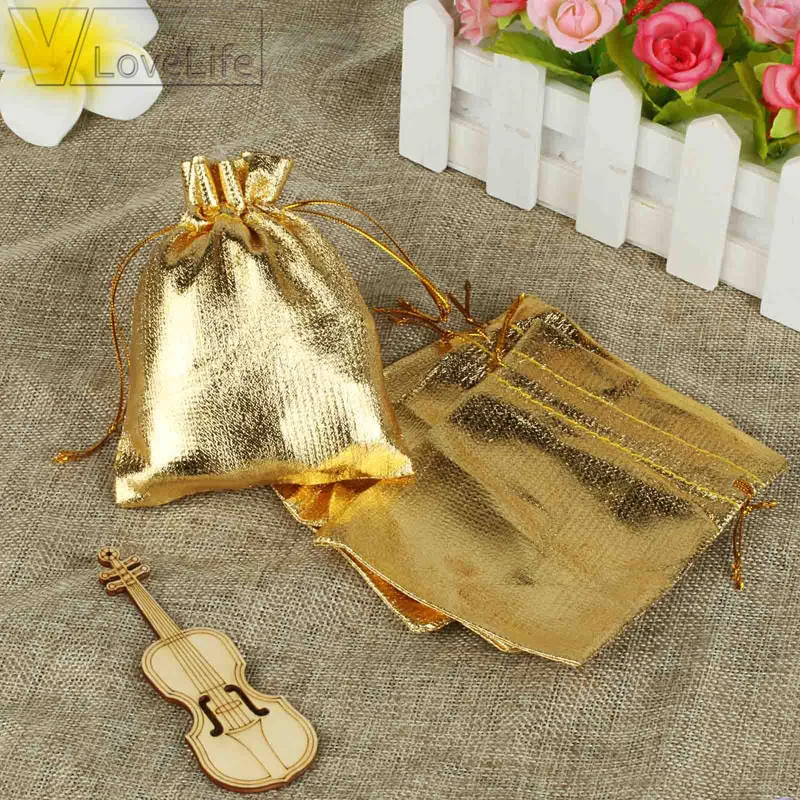 Коробки и упаковки для ювелирных изделий из органзы 100 шт. конфетные пакеты